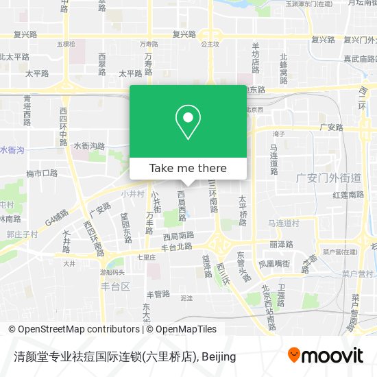 清颜堂专业祛痘国际连锁(六里桥店) map