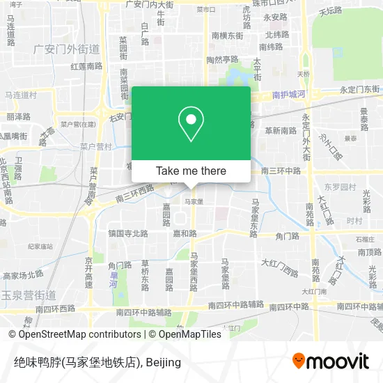 绝味鸭脖(马家堡地铁店) map