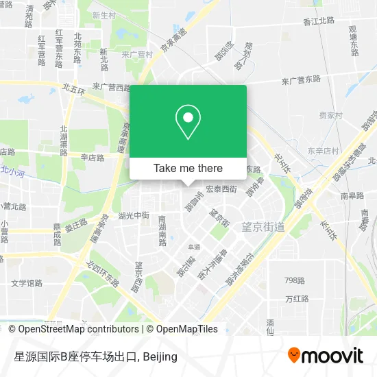 星源国际B座停车场出口 map