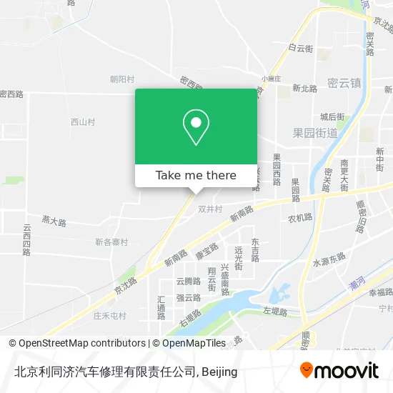 北京利同济汽车修理有限责任公司 map