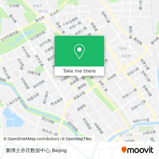 鹏博士亦庄数据中心 map