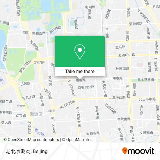 老北京涮肉 map