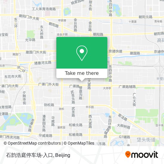 石韵浩庭停车场-入口 map