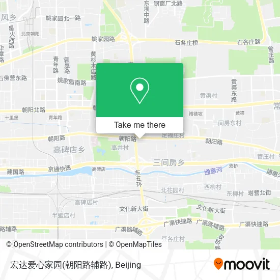 宏达爱心家园(朝阳路辅路) map