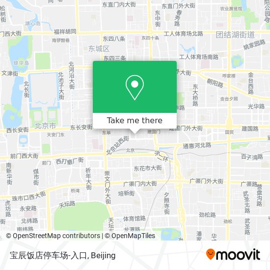 宝辰饭店停车场-入口 map
