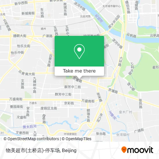 物美超市(土桥店)-停车场 map