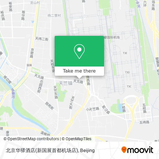 北京华驿酒店(新国展首都机场店) map