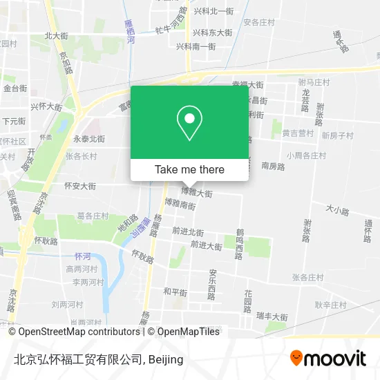 北京弘怀福工贸有限公司 map