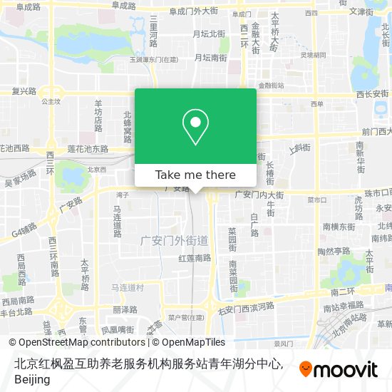 北京红枫盈互助养老服务机构服务站青年湖分中心 map