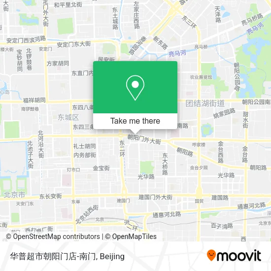 华普超市朝阳门店-南门 map
