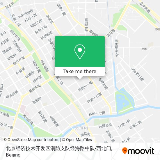 北京经济技术开发区消防支队经海路中队-西北门 map