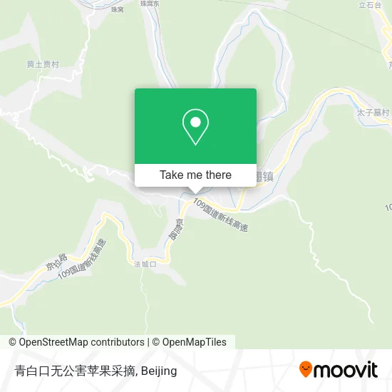 青白口无公害苹果采摘 map