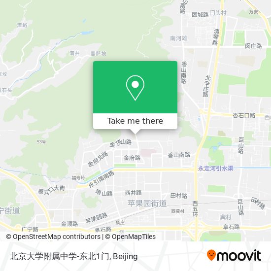 北京大学附属中学-东北1门 map