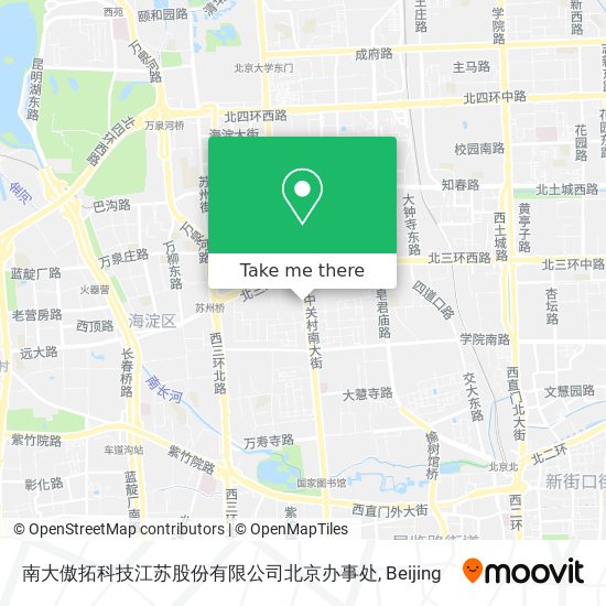 南大傲拓科技江苏股份有限公司北京办事处 map