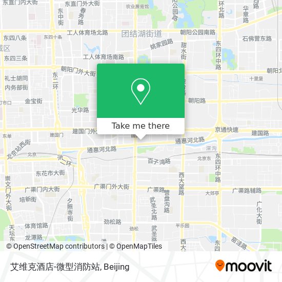 艾维克酒店-微型消防站 map