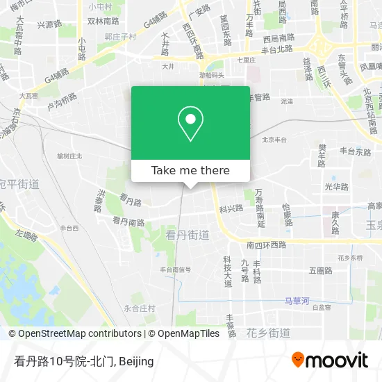 看丹路10号院-北门 map