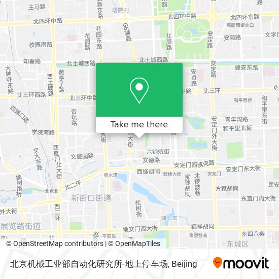 北京机械工业部自动化研究所-地上停车场 map