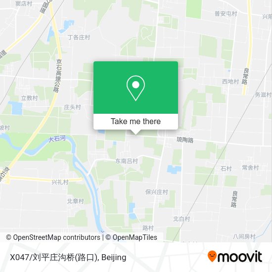 X047/刘平庄沟桥(路口) map