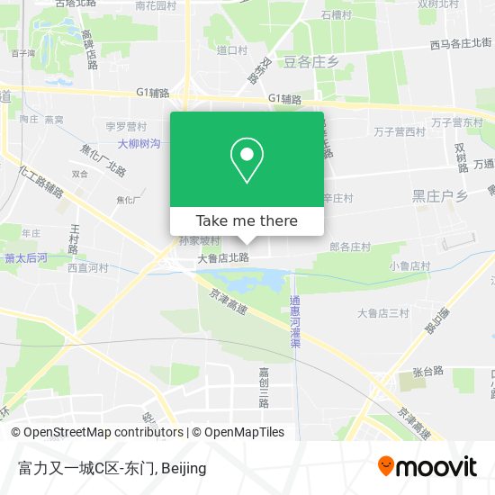富力又一城C区-东门 map