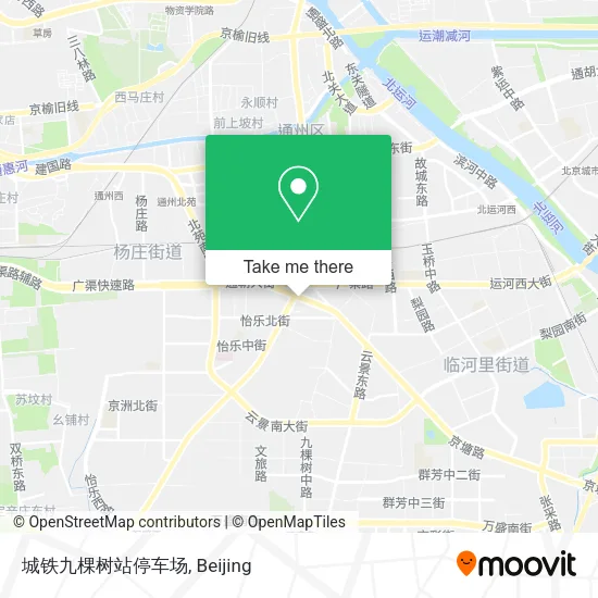 城铁九棵树站停车场 map