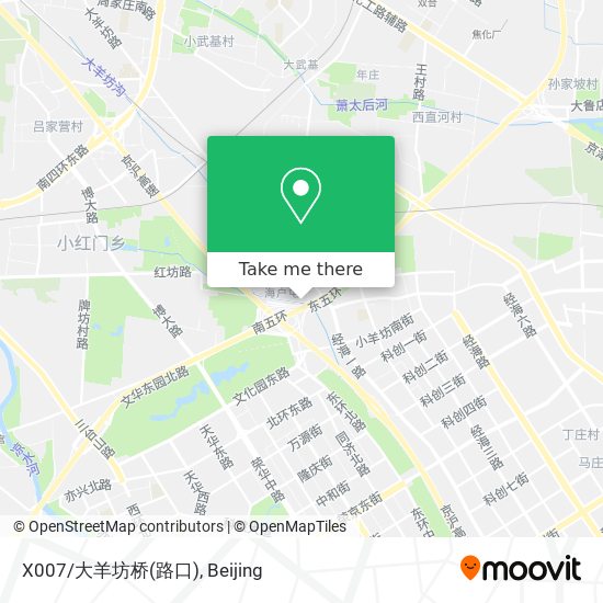 X007/大羊坊桥(路口) map