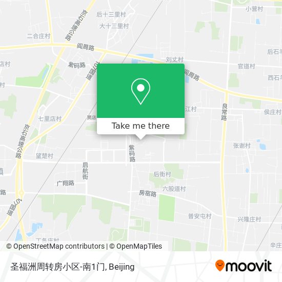 圣福洲周转房小区-南1门 map
