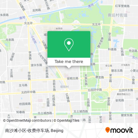南沙滩小区-收费停车场 map