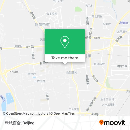 绿城百合 map
