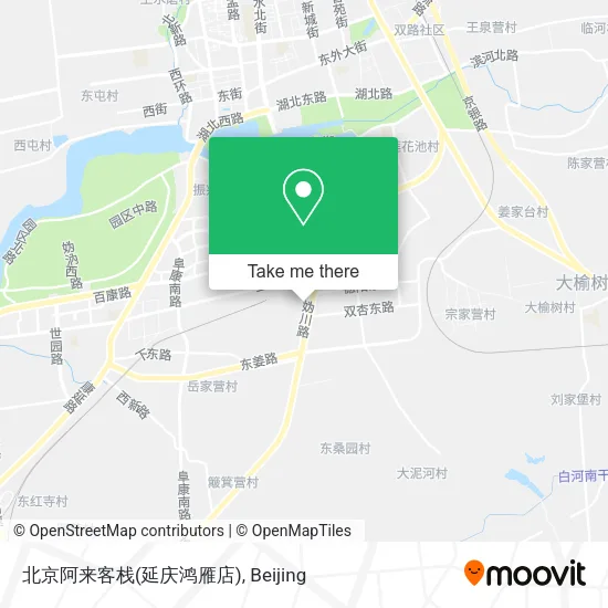 北京阿来客栈(延庆鸿雁店) map