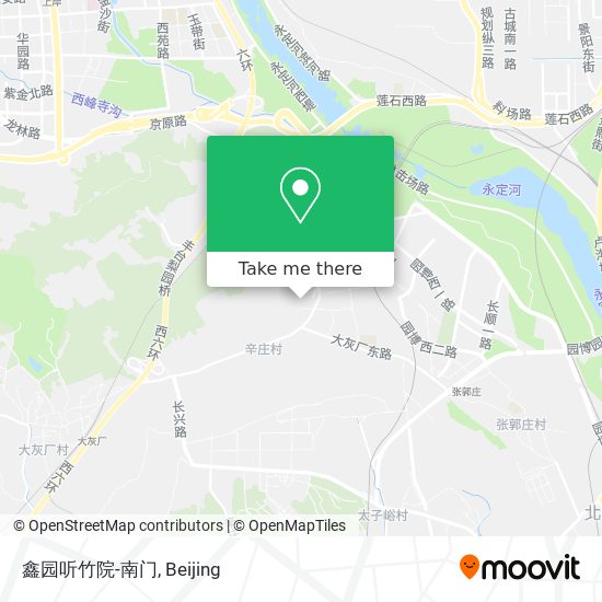 鑫园听竹院-南门 map