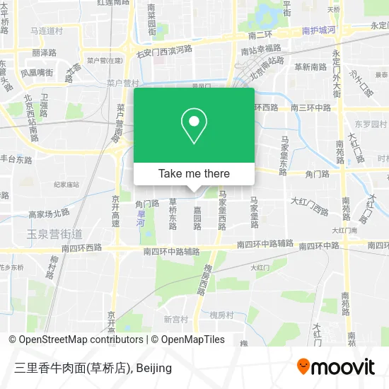 三里香牛肉面(草桥店) map