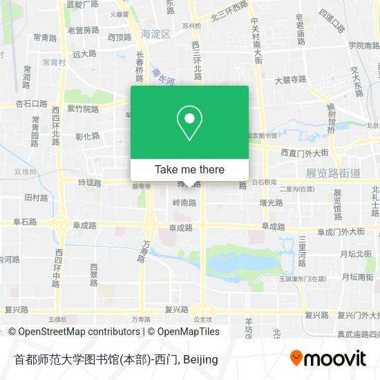 首都师范大学图书馆(本部)-西门 map