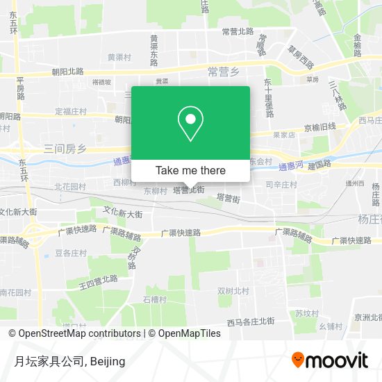 月坛家具公司 map