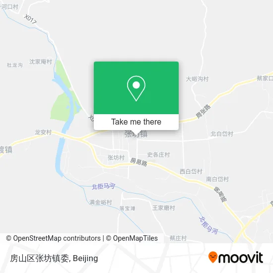房山区张坊镇委 map