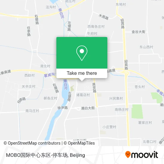 MOBO国际中心东区-停车场 map