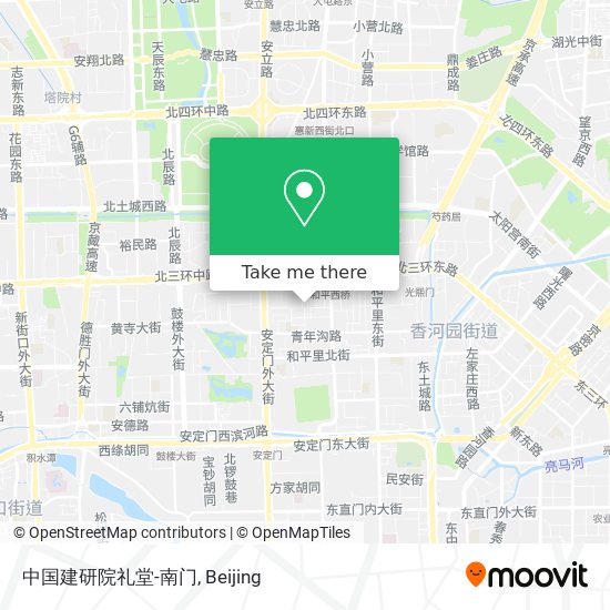 中国建研院礼堂-南门 map