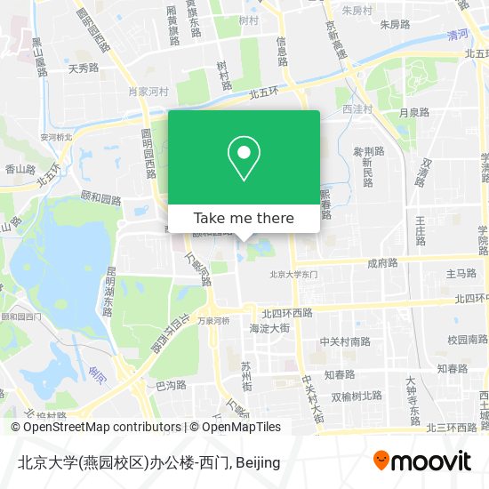 北京大学(燕园校区)办公楼-西门 map
