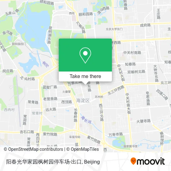 阳春光华家园枫树园停车场-出口 map