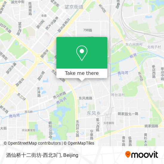 酒仙桥十二街坊-西北3门 map