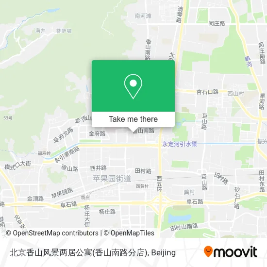 北京香山风景两居公寓(香山南路分店) map