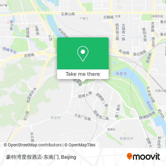 豪特湾度假酒店-东南门 map