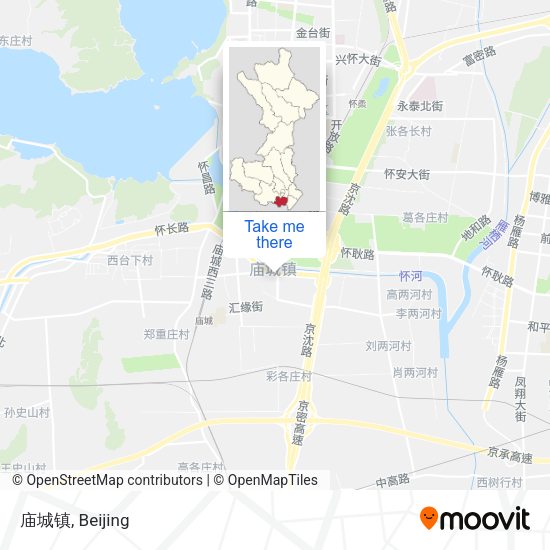 庙城镇 map
