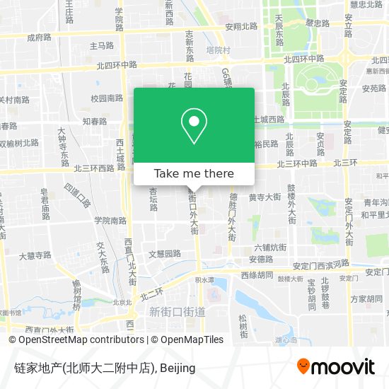 链家地产(北师大二附中店) map