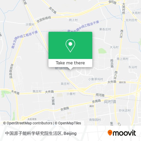 中国原子能科学研究院生活区 map