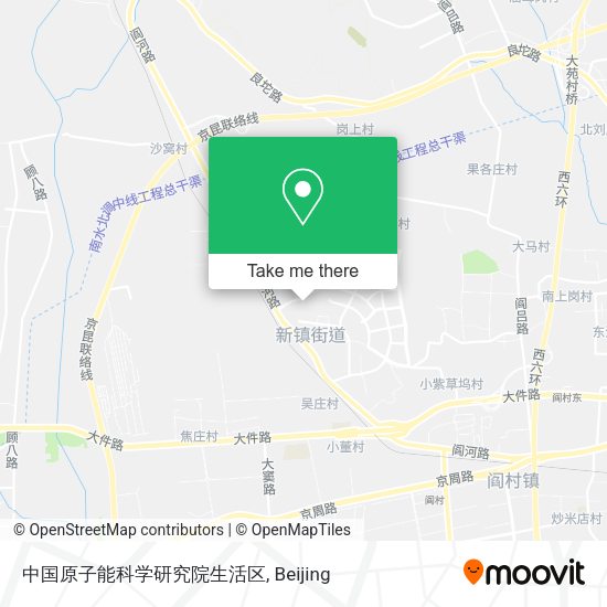 中国原子能科学研究院生活区 map