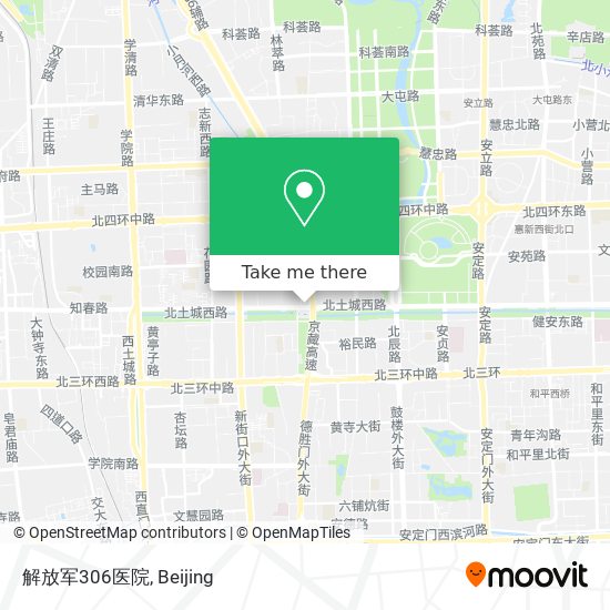解放军306医院 map