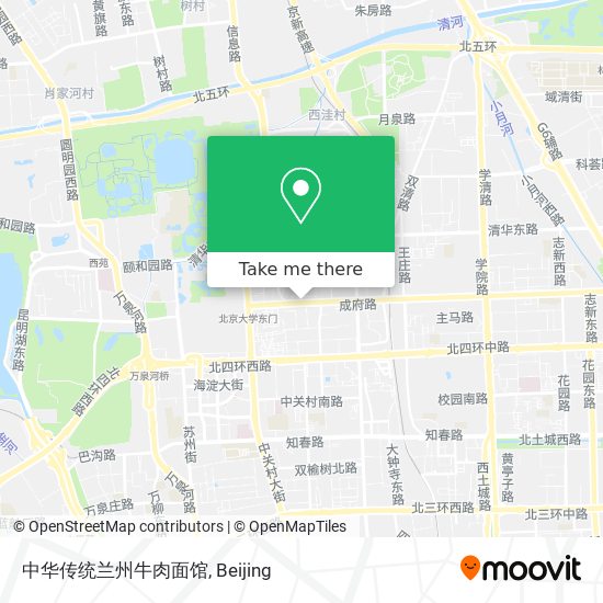 中华传统兰州牛肉面馆 map