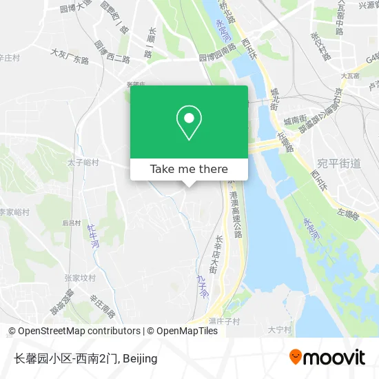 长馨园小区-西南2门 map
