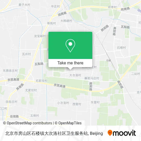 北京市房山区石楼镇大次洛社区卫生服务站 map