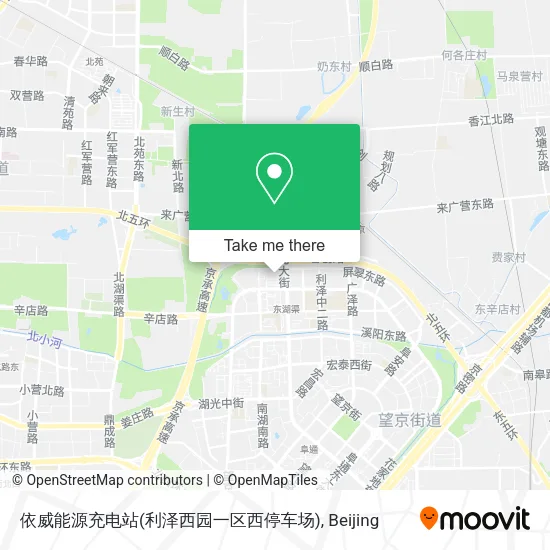 依威能源充电站(利泽西园一区西停车场) map